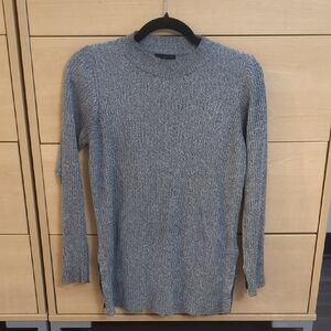 Topshop Men's Heathered Gray Crewneck Sweater